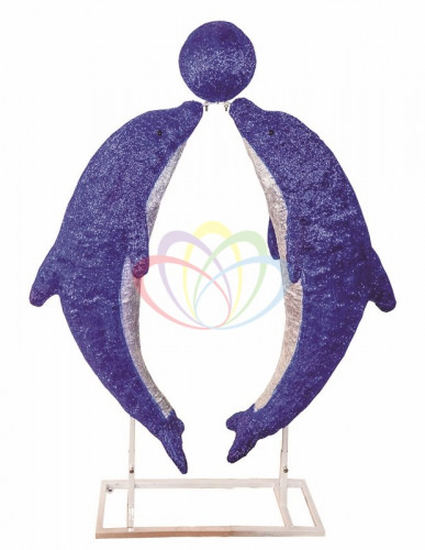 светодиодная фигура дельфины в тандеме 150см в Магнитогорске