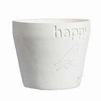 цветочный горшок happy белый в Магнитогорске