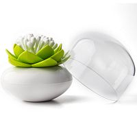 контейнер для хранения ватных палочек lotus белый-зеленый в Магнитогорске