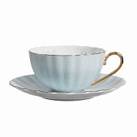 чайная пара с цветами arista голубая в Магнитогорске