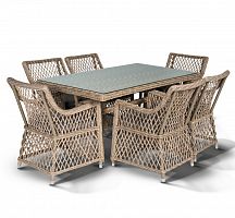 латте, обеденная группа на 4 персоны ,бежевый в Магнитогорске