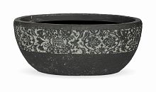 вазон из искусственного камня с резным орнаментом большой лион черный в Магнитогорске