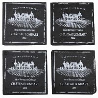 подставки под стакан квадратные сланец (набор шт) comptoir de famille в Магнитогорске