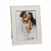 фоторамка из белого акрила с жемчугом 17,6х1,5х22,6 в Магнитогорске