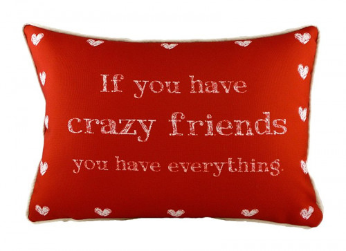 подушка с надписью crazy friends в Магнитогорске