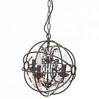 люстра-клетка kristen прозрачная, бронза в Магнитогорске