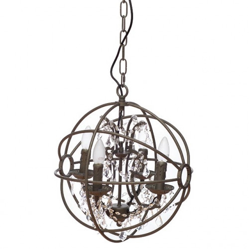 люстра-клетка kristen прозрачная, бронза в Магнитогорске