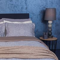 комплект постельного белья decoflux сатин евро versaille grey в Магнитогорске