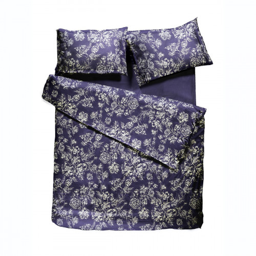 комплект постельного белья decoflux сатин евро peony indigo в Магнитогорске