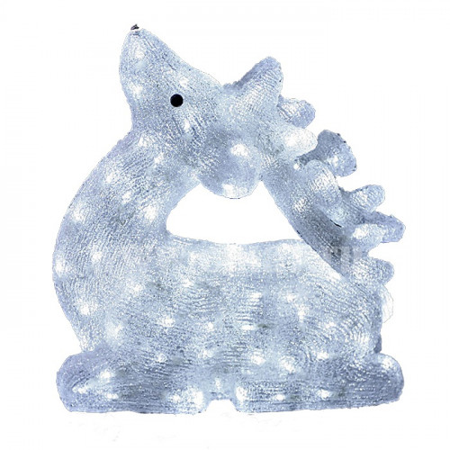 световая фигура оленёнок белый 3d в Магнитогорске