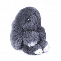 меховой зайка брелок серый в Магнитогорске