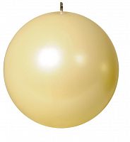 свеча-шар жемчужно-кремовая, 16 см в Магнитогорске