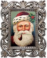 репродукция старинной рождественской гравюры санта в Магнитогорске