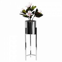 подставка под цветы 20*20*71см цвет хром в Магнитогорске
