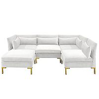 диван zara sectional угловой белый в Магнитогорске