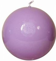 свеча-шар сиреневая, 10 см в Магнитогорске