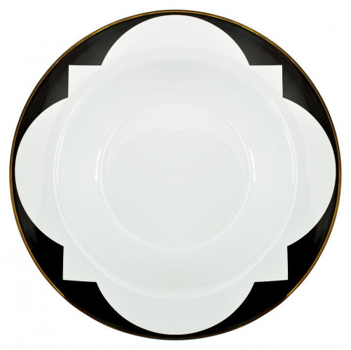 тарелка суповая 21 см черно-белая в Магнитогорске