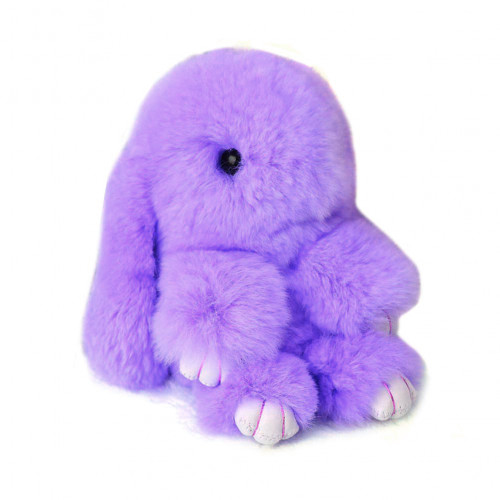 меховой зайка брелок сиреневый в Магнитогорске