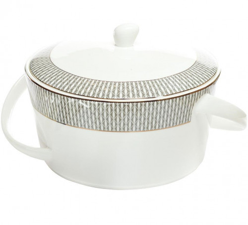 супница 2л серый орнамент в Магнитогорске