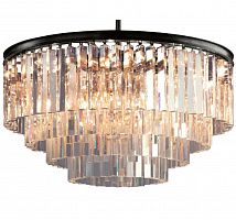 люстра odeon 4 rings черное основание чёрная, прозрачная в Магнитогорске