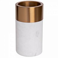 ваза мраморная с золотым кантом 10*17см в Магнитогорске