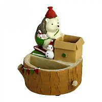 цветочный горшок ёжик с подарками в Магнитогорске