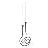 подсвечник металлический на 2 свечи черный loop, 26,5 см в Магнитогорске