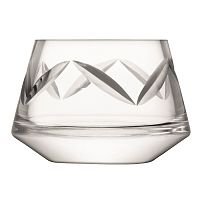 подсвечник стеклянный с резьбой для чайной свечи frieze, 6 см в Магнитогорске