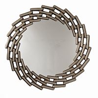 зеркало большое круглое в витой раме silver leaf в Магнитогорске