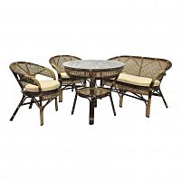 комплект обеденный java-3 на 4 персоны , коричневый в Магнитогорске