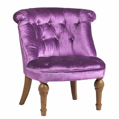 кресло sophie tufted slipper chair лиловое в Магнитогорске