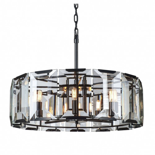 люстра harlow round d75 черное основание, прозрачное стекло в Магнитогорске