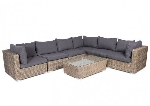 модуль лунго угловой на 6 персон серый в Магнитогорске