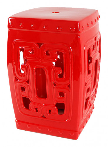 керамический столик-табурет oriental stool red в Магнитогорске