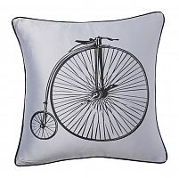 подушка с ретро-велосипедом retro bicycle grey в Магнитогорске