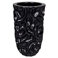 кашпо для цветов жемчужно-черное 30х30х48 см в Магнитогорске