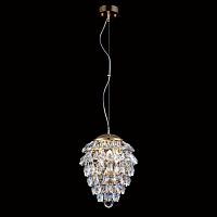 подвесной светильник crystal lux charme sp3+3 led gold/transparent в Магнитогорске