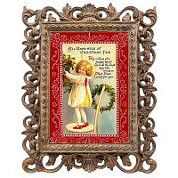 репродукция старинной рождественской гравюры happy в Магнитогорске