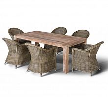арбаро, обеденная группа на 6 персон, серый в Магнитогорске