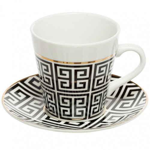 чайная пара 200мл черно-белая в Магнитогорске