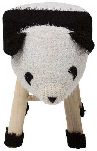 kare design пуф panda, коллекция "панда" 40*35*27, полиэстер, полиуретан, сосна, белый в Магнитогорске