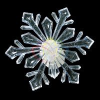 фигура светодиодная на присоске снежинка большая, rgb в Магнитогорске