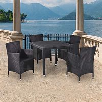 обеденная группа из искусственного ротанга bona на 4 персоны в Магнитогорске