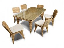 обеденная группа ницца на 6 персон ,жёлтый в Магнитогорске