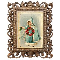 репродукция старинной рождественской гравюры рождественский венок в Магнитогорске