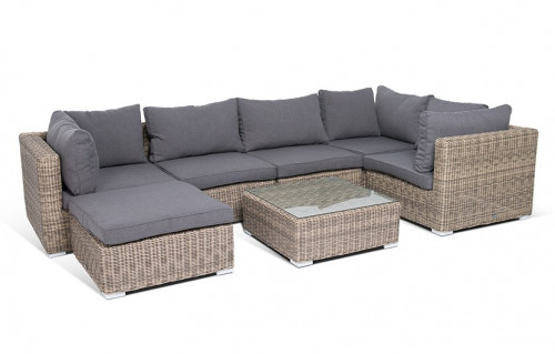 модуль лунго прямой на 6 персон серый в Магнитогорске