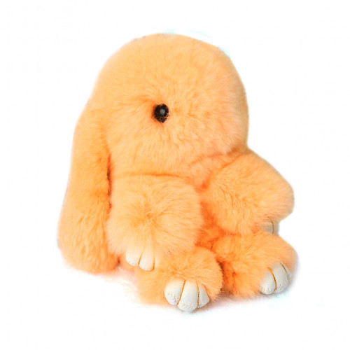 меховой зайка брелок персиковый в Магнитогорске