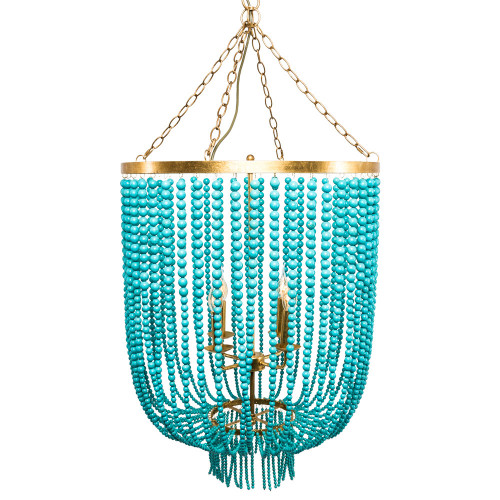 люстра «туркуаз» 3000 бусин на нитях в Магнитогорске