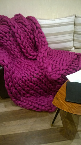 плед нежность бордовый малый в Магнитогорске