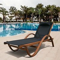 шезлонг-лежак мальта black в Магнитогорске